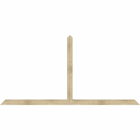 Ekena Millwork Portland Rough Sawn Timber Gable Bracket, Douglas Fir, 108"W x 54"H x 4"D x 4"F, 12/12 Pitch GBW108X54X0404POR00RDF